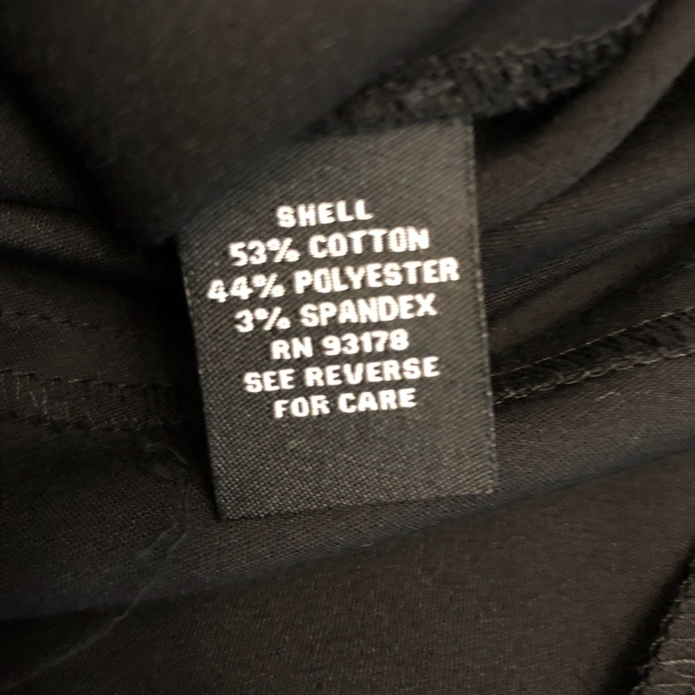 NWT black suiting skirt with ruffle hip detail - Picture 6 of 6